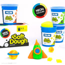 Milan Soft Dough Neon Colours Assorted Pack 5 - Office Connect 2018