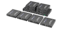 LENKENG 1-In-8-Out 4K@60Hz HDMI Extender. 1x HDMI in & 8x RJ45 out. Compatible with CAT6/6a/7 Cables, Transmit up to 70m, Plug & Play, Wall-mountable, Supports EDID, Includes 1x Transmitter & 8x Rx. - Office Connect 2018
