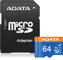 ADATA Premier microSDXC UHS-I A1 V10 Card with Adapter 64GB - Office Connect 2018