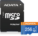ADATA Premier microSDXC UHS-I A1 V10 Card with Adapter 256GB - Office Connect 2018