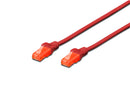 Digitus UTP CAT6 Patch Lead -  0.5M Red - Office Connect 2018