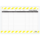 Collins Contact Tracing Register Pad 245 X 297Mm 50Lf - Office Connect 2018