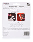 VELCRO Brand 25mm x 1m Heavy Duty Hook & Loop Tape. Designed for Attaching Items Indoors Where a Strong Bond is Required with Superior Holding Power up to 3kgs. Black Colour - Office Connect 2018