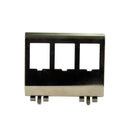 DYNAMIX 3 Port Keystone to DIN Mount Metal Adapter Plate - Office Connect 2018
