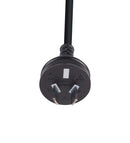 DYNAMIX 2M 2-Pin Plug to Bare End, 2 Core 0.75mm Cable, Black Colour, SAA Approved - Office Connect 2018