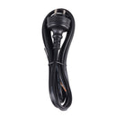 DYNAMIX 2M 2-Pin Plug to Bare End, 2 Core 0.75mm Cable, Black Colour, SAA Approved - Office Connect 2018