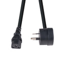 DYNAMIX 1.2M 3-Pin TAPON Ended Plug to IEC C13 Female Connector 10A SAA Approved Power Cord. 1.0mm copper core. BLACK Colour. - Office Connect 2018