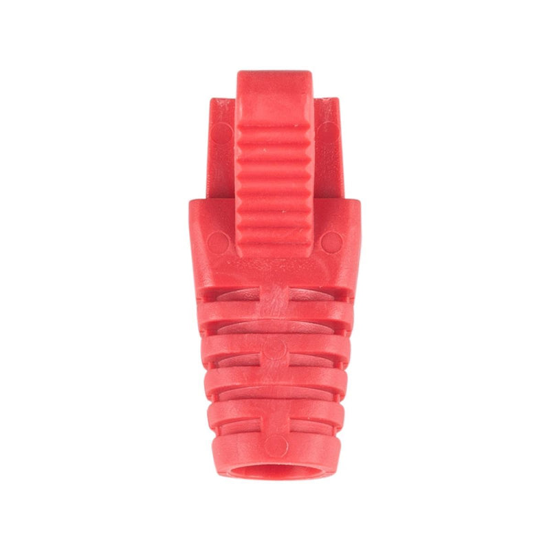 DYNAMIX RED RJ45 Strain Relief Boot - Slimline with Clip Protector (6.0 mm Outside Diameter) 20pk Bag - Office Connect 2018