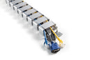 BRATECK Deluxe Cable Management Spine. Great for Height Adjustable Sit-Stand Desk or Stationary Desk Cable Management. Dims 1300x67x35mm Spine Consists of 30 Removable Pieces. Weighted Base. Silver Color - Office Connect 2018