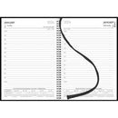 Collins Boston A51 Day To Page Diary Black Wiro Even Year - Office Connect 2018