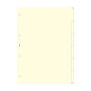 Filofax A4 Cream Blank Index 6 Tabs Refill - Office Connect 2018