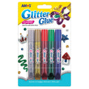 Amos Glitter Glue Classic Colours Pack 5 - Office Connect 2018