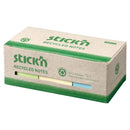 Stick'n Recycled Notes 38x50mm 100 Sheet Assorted Box 12