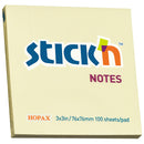 Stick'n Notes 76x76mm 100 Sheet Pastel Yellow