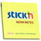 Stick'n Note 76x76mm 100 Sheet Neon Lemon