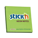 Stick'n Notes 76x76mm 100 Sheet Neon Green