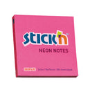 Stick'n Notes 76x76mm 100 Sheet Neon Magenta