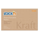 Stick'n Note 76x127mm 100 Sheet Kraft - Office Connect 2018