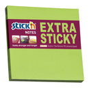 Stick'n Note Extra Sticky 76x76mm 90 Sheet Neon Green - Office Connect 2018