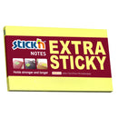 Stick'n Notes Extra Sticky 76x127mm 90 Sheet Neon Lemon