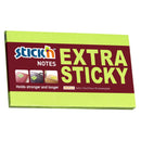 Stick'n Note Extra Sticky 76x127mm 90 Sheet Neon Green - Office Connect 2018