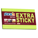 Stick'n Notes Extra Sticky 76x127mm 90 Sheet Neon Green