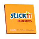 Stick'n Notes 76x76mm 100 Sheet Neon Orange