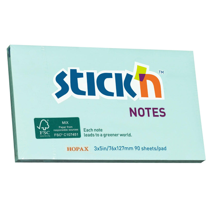 Stick'n FSC Note 76x127mm 90 Sheets Blue - Office Connect 2018