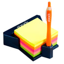 Stick'n Notes Cube with Holder 76x76mm 400 Sheets Pastel Neon Mixed