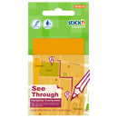 Stick'n Clearnotes Transparent 76x51mm 50 Sheets Orange