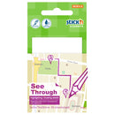 Stick'n Clearnotes Transparent 76x51mm 50 Sheets White