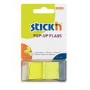 Stick'n Pop Up Flags 45x25mm 50 Sheets Neon Yellow