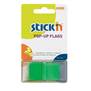 Stick'n Pop Up Flags 45x25mm 50 Sheets Neon Green