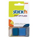 Stick'n Pop Up Flags 45x25mm 50 Sheets Neon Blue