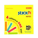 Stick'n Notes Magic Pad Neon 76x76mm 100 Sheets 4 Colours - Office Connect 2018