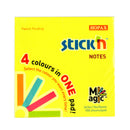 Stick'n Select Notes 76x76mm 100 Sheets 4 Colours Neon