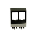 DYNAMIX 2 Port Keystone to DIN Mount Metal Adapter Plate - Office Connect 2018