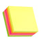 Stick'n Note 76x76mm 400 Sheet Rainbow Neon - Office Connect 2018