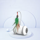 Interactive Cat Toy With Interchangeable Heads  Pet Feather Toys - Office Connect 2018