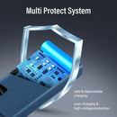PROMATE 20000mAh Power Bank with Smart LED Display & Super Slim Design. Includes 2x USB-A & 1x USB-C Ports. 2A (Shared) Charging. Auto Voltage Regulation. Charge 3x Devices. Blue Colour. - Office Connect 2018