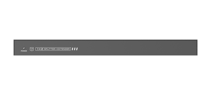 LENKENG 1-In-2-Out 4K@60Hz HDMI Extender. 1x HDMI in & 2x RJ45 out. Compatible with CAT6/6a/7 Cables, Transmit up to 70m, Plug & Play, Wall-mountable, Supports EDID, Includes 1x Transmitter & 2x Rx.