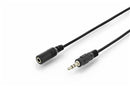 Digitus 3.5mm (M) to 3.5mm (F) 1.5m Stereo Audio Extension Cable - Office Connect 2018