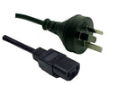 Power Cord 10A/250V IEC (F) to 3 Pin Power (M) 1.8m - Office Connect 2018