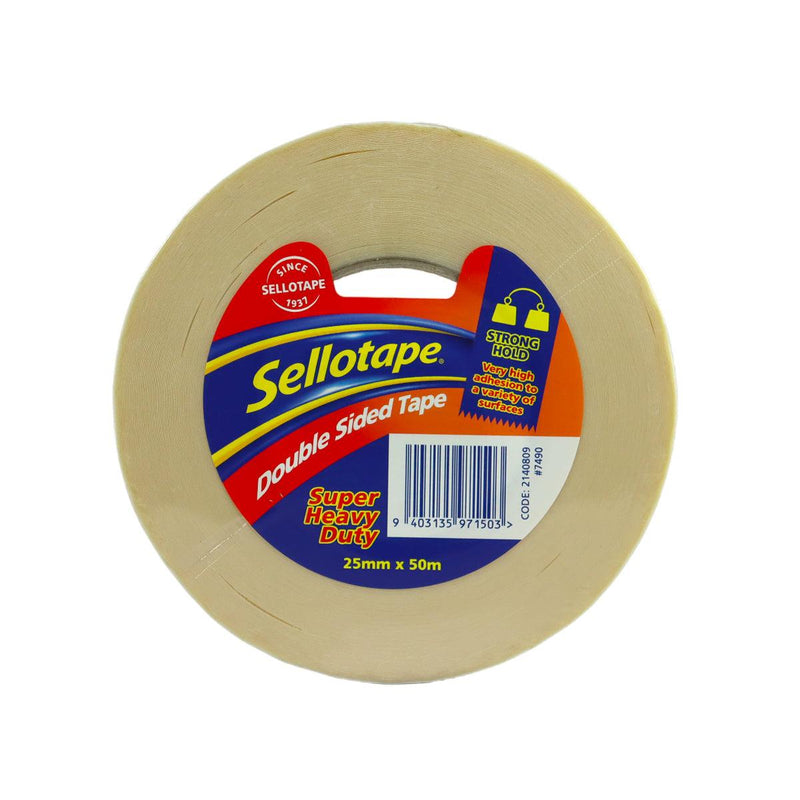 Sellotape HD Double Sided PVC Tape 25mm x 50m - Office Connect 2018