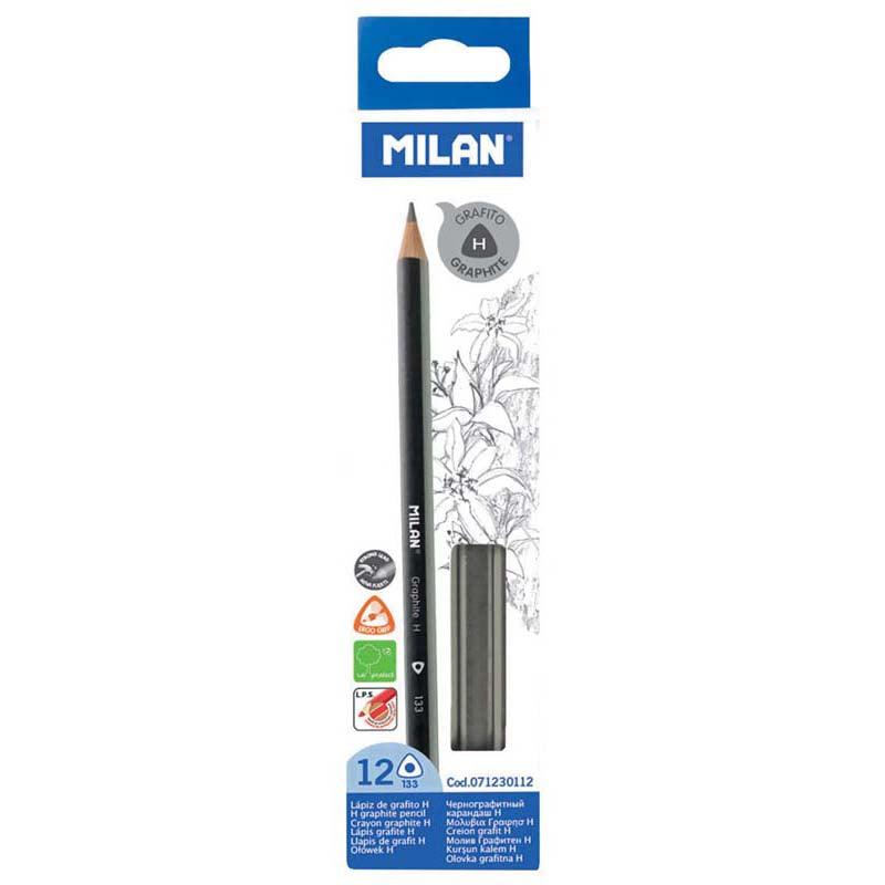 Milan Graphite Pencils H Pack 12 Triangular - Office Connect 2018