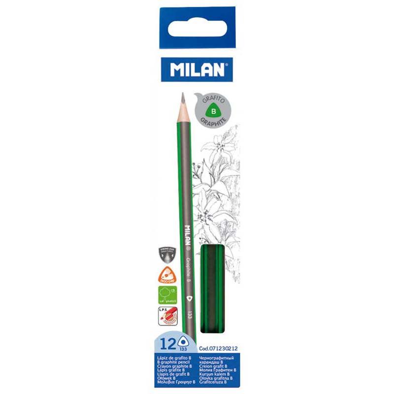 Milan Graphite Pencils B Pack 12 Triangular - Office Connect 2018