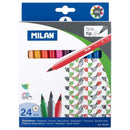 Milan Markers Fine Tip Pack 24 Assorted Colours - Office Connect 2018