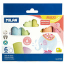 Milan Non Dust Maxi Chalk Pack 6 - Office Connect 2018