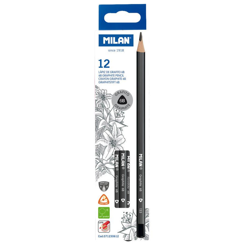 Milan Graphite Pencils 6B Pack 12 - Office Connect 2018