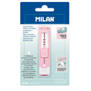 Milan Anti-Bacterial Stick Sharpener Eraser Pink - Office Connect 2018